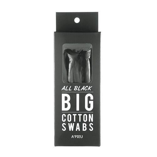 A'PIEU All Black Big Cotton Swabs 10pcs